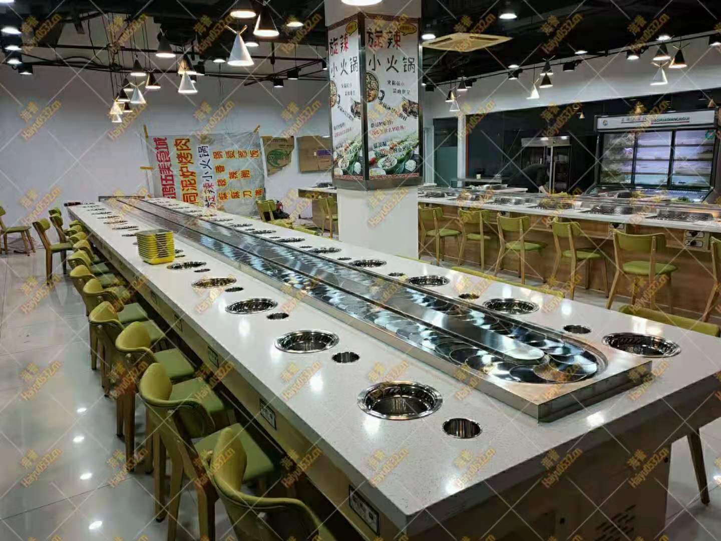 無煙涮烤旋轉小火鍋設備升級新業(yè)態(tài)