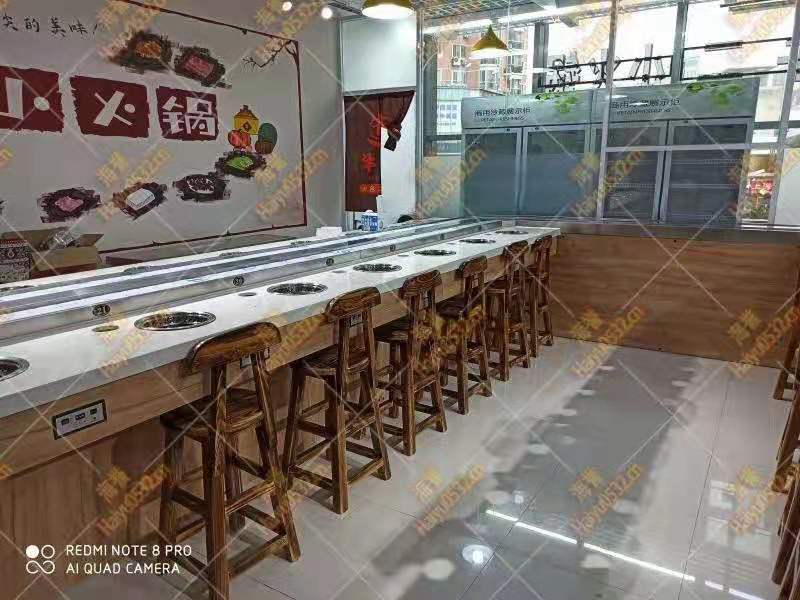 單涮排煙旋轉小火鍋設備