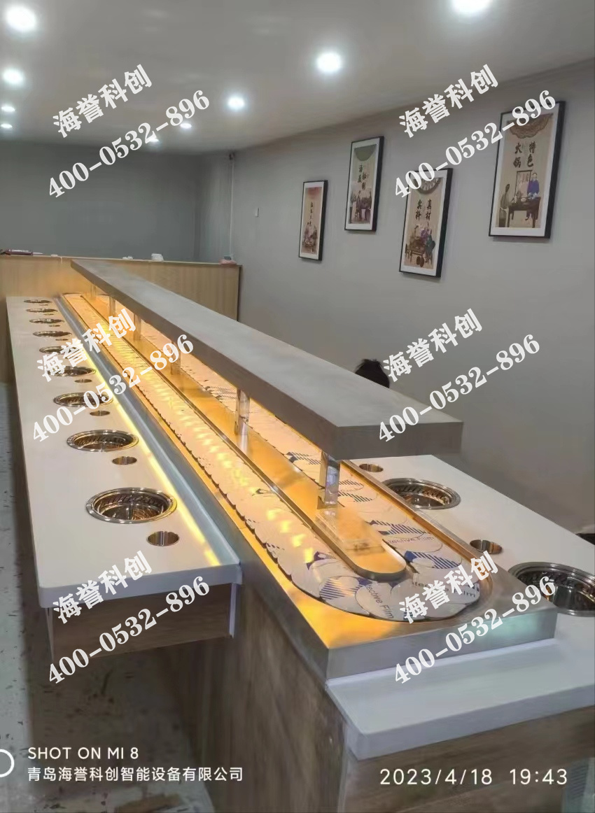 海譽科創(chuàng)山東青島單涮無煙小火鍋設備安裝完成