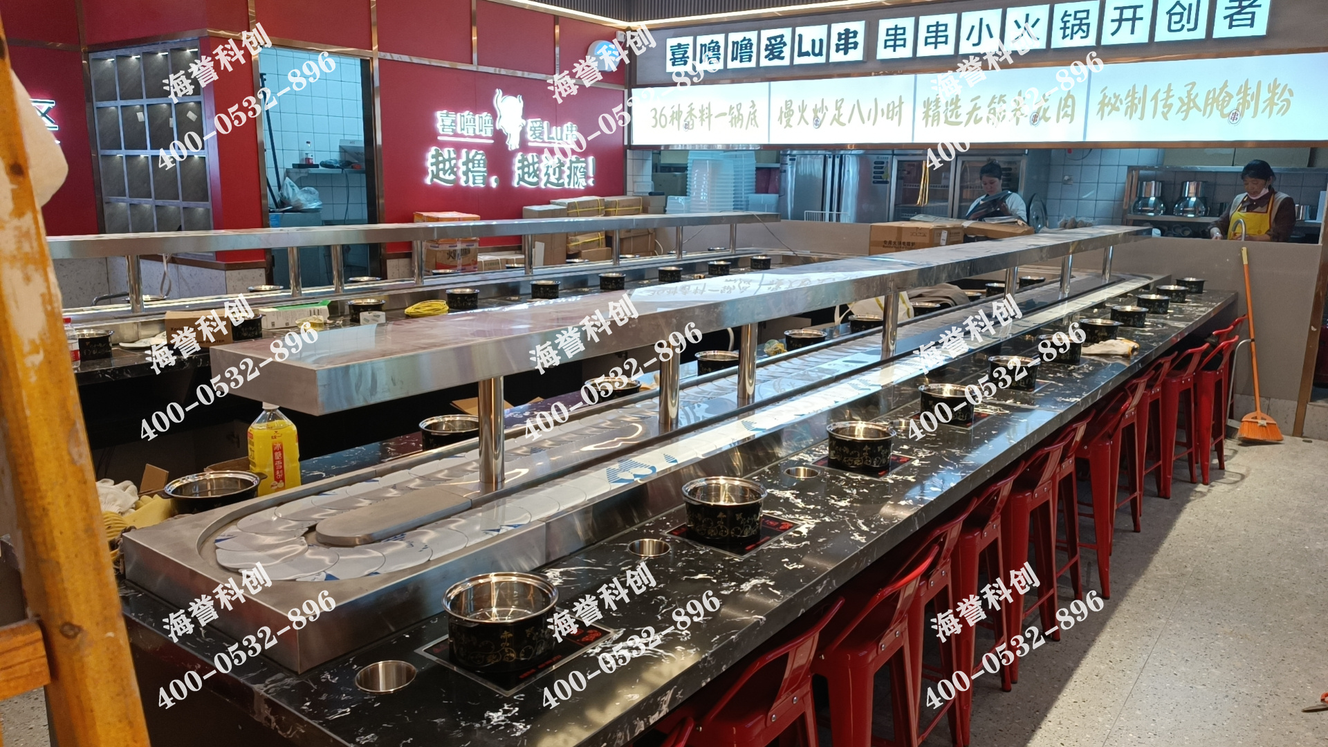 海譽(yù)科創(chuàng)湖北襄陽(yáng)單涮小火鍋設(shè)備安裝完成
