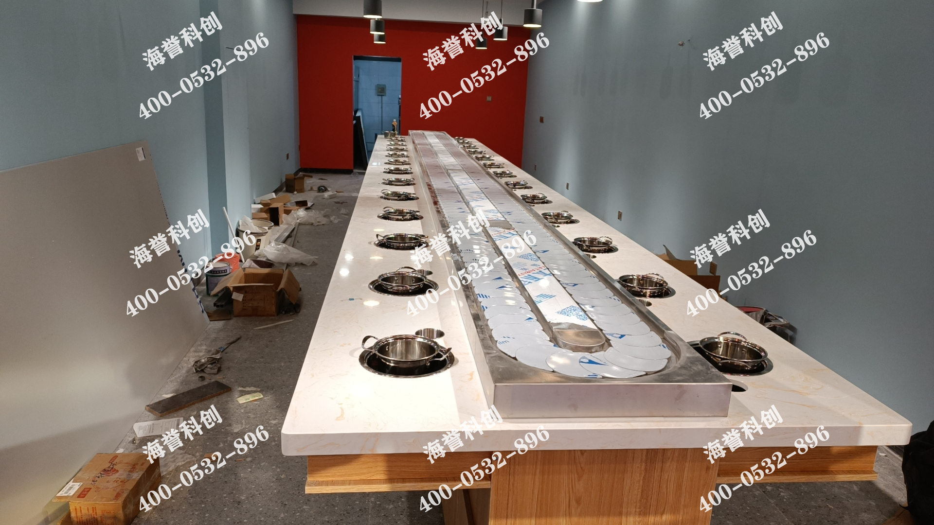 海譽(yù)科創(chuàng)江蘇常州單涮小火鍋設(shè)備安裝完成
