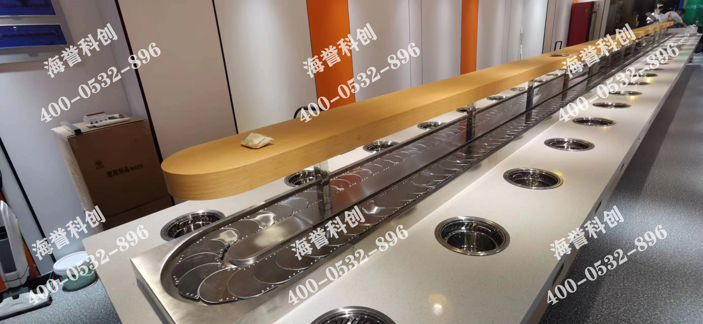 海譽(yù)科創(chuàng)江蘇蘇州單涮無煙小火鍋設(shè)備安裝完成