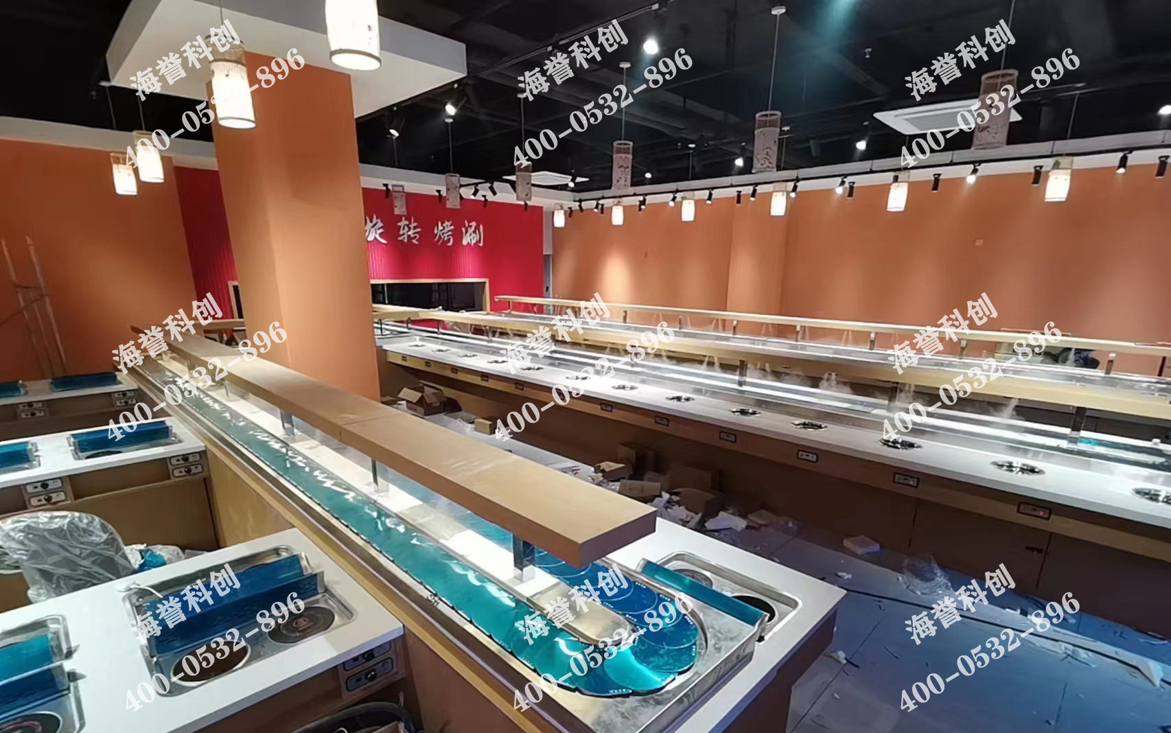 海譽科創(chuàng)內(nèi)蒙古巴彥淖爾涮烤一體小火鍋設(shè)備安裝完成