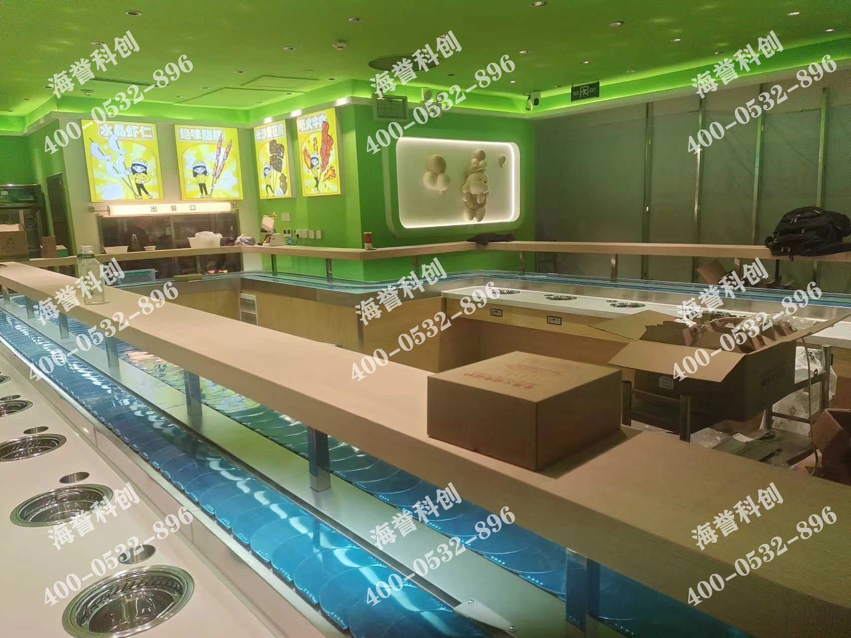 海譽科創(chuàng)陜西西安單涮無煙小火鍋設(shè)備安裝完成