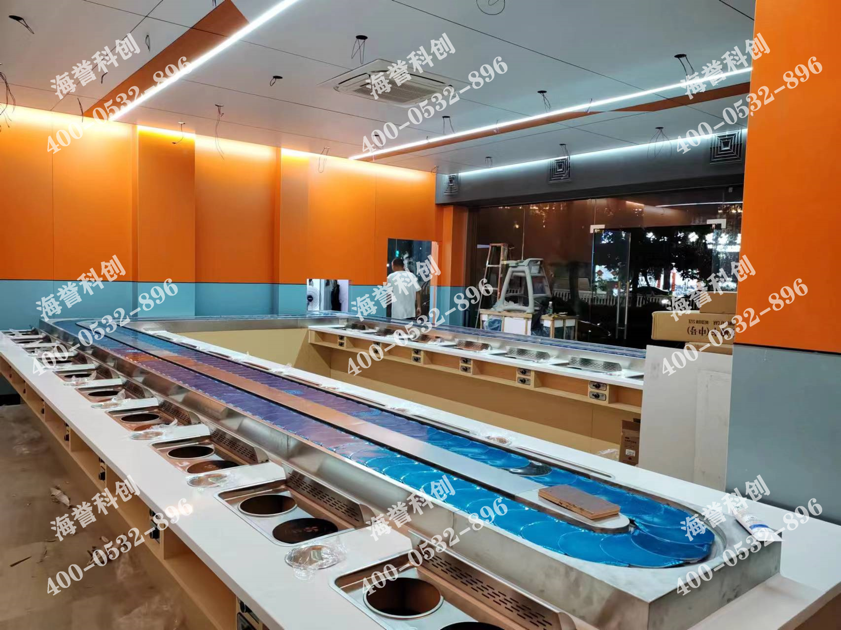 海譽科創(chuàng)福建漳州涮烤一體小火鍋設(shè)備安裝完成
