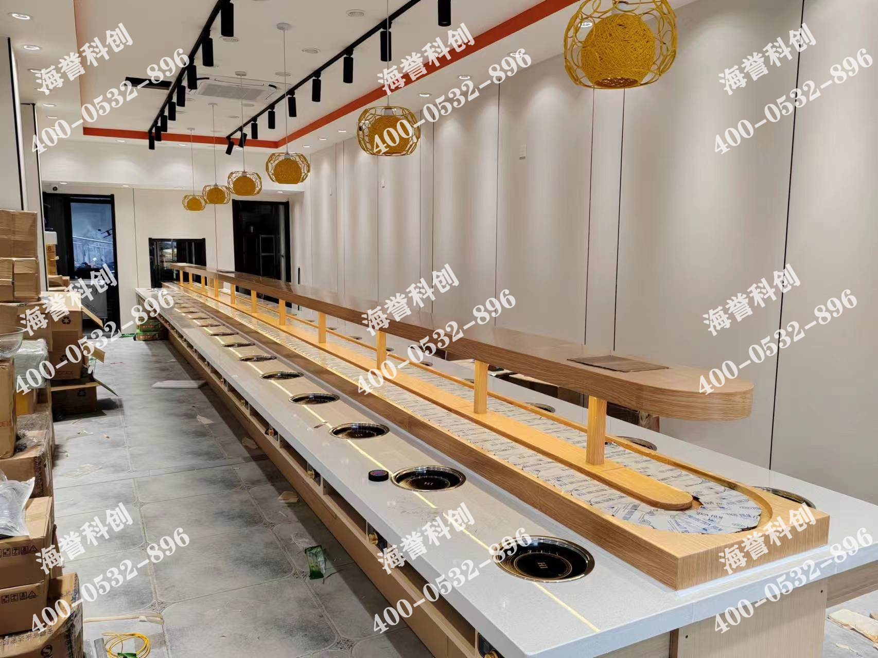 海譽科創(chuàng)江蘇單涮小火鍋設備安裝完成