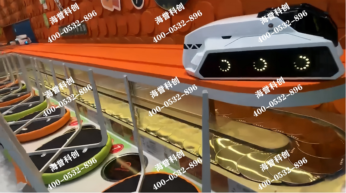 海譽科創(chuàng)上海單涮小火鍋搭載智能送餐小火車安裝完成