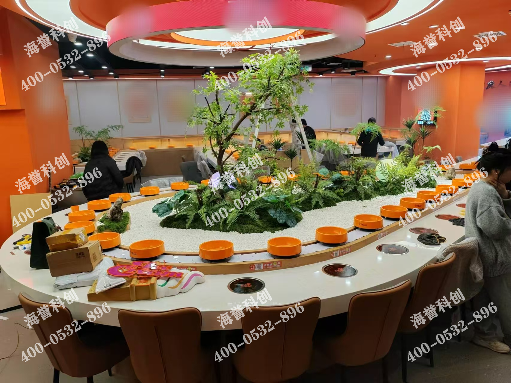 海譽科創(chuàng)合作伙伴單涮小火鍋設備配備加濕器安裝完成